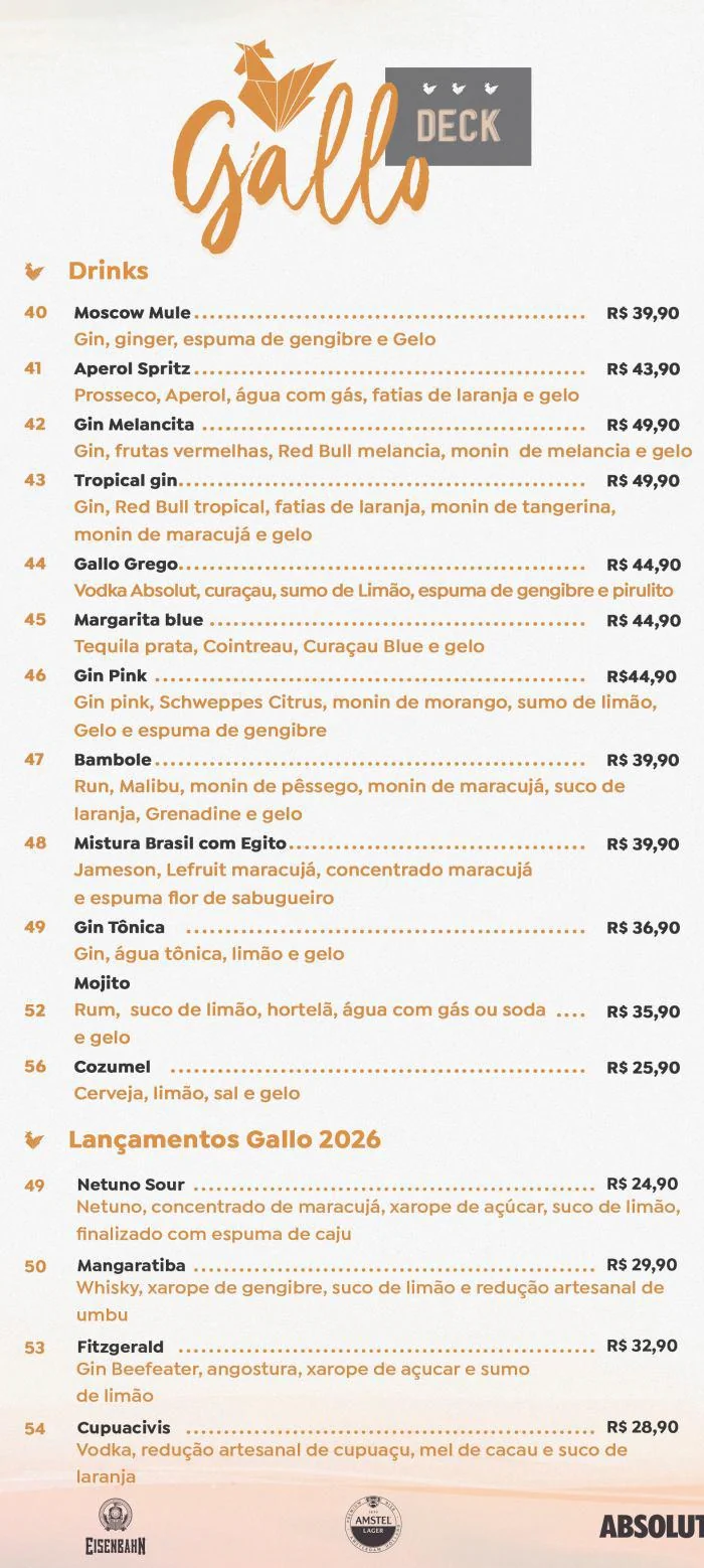 Conheça nosso cardápio., página 1