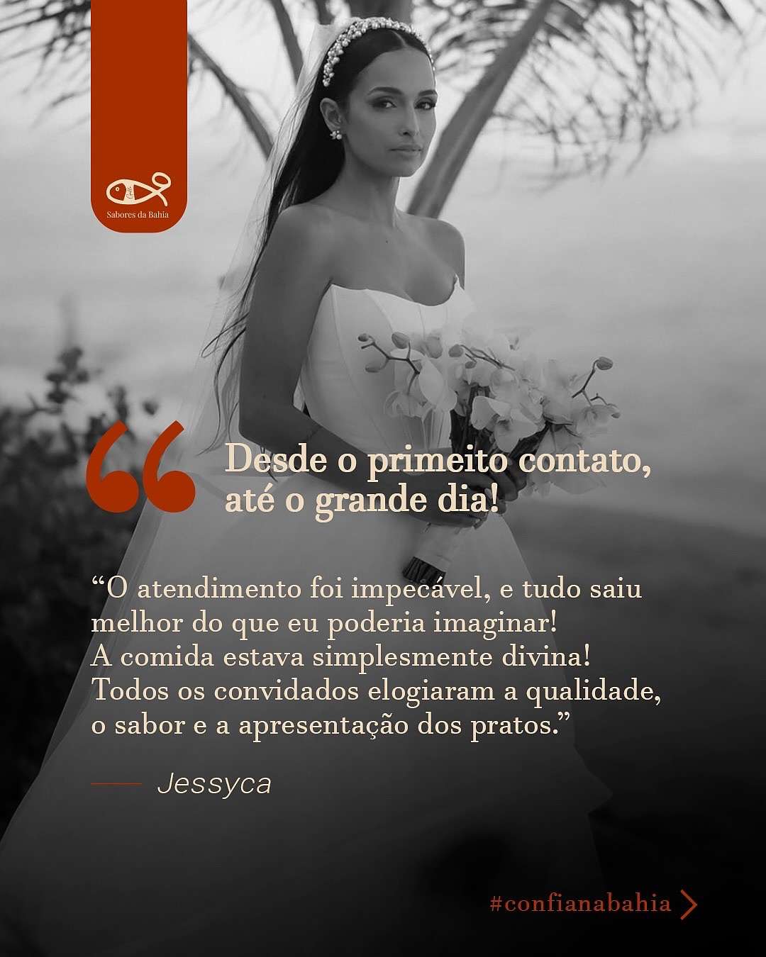 Depoimento de cliente sobre o casamento realizado pelo Gallo Buffet em Porto Seguro