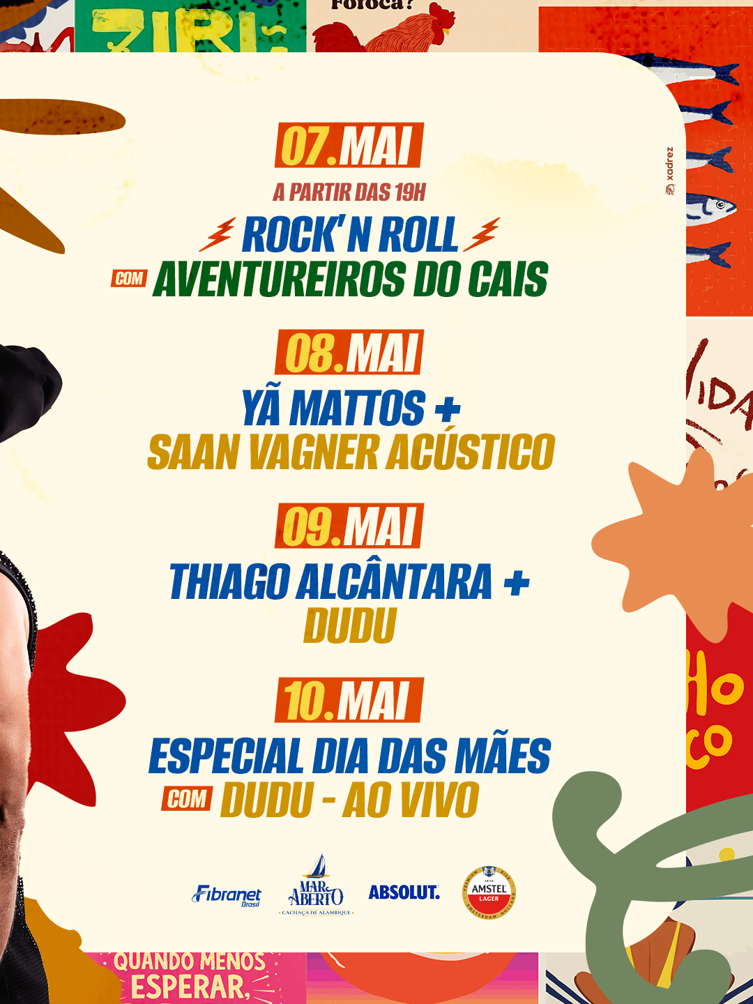 Programação de eventos — Domingo